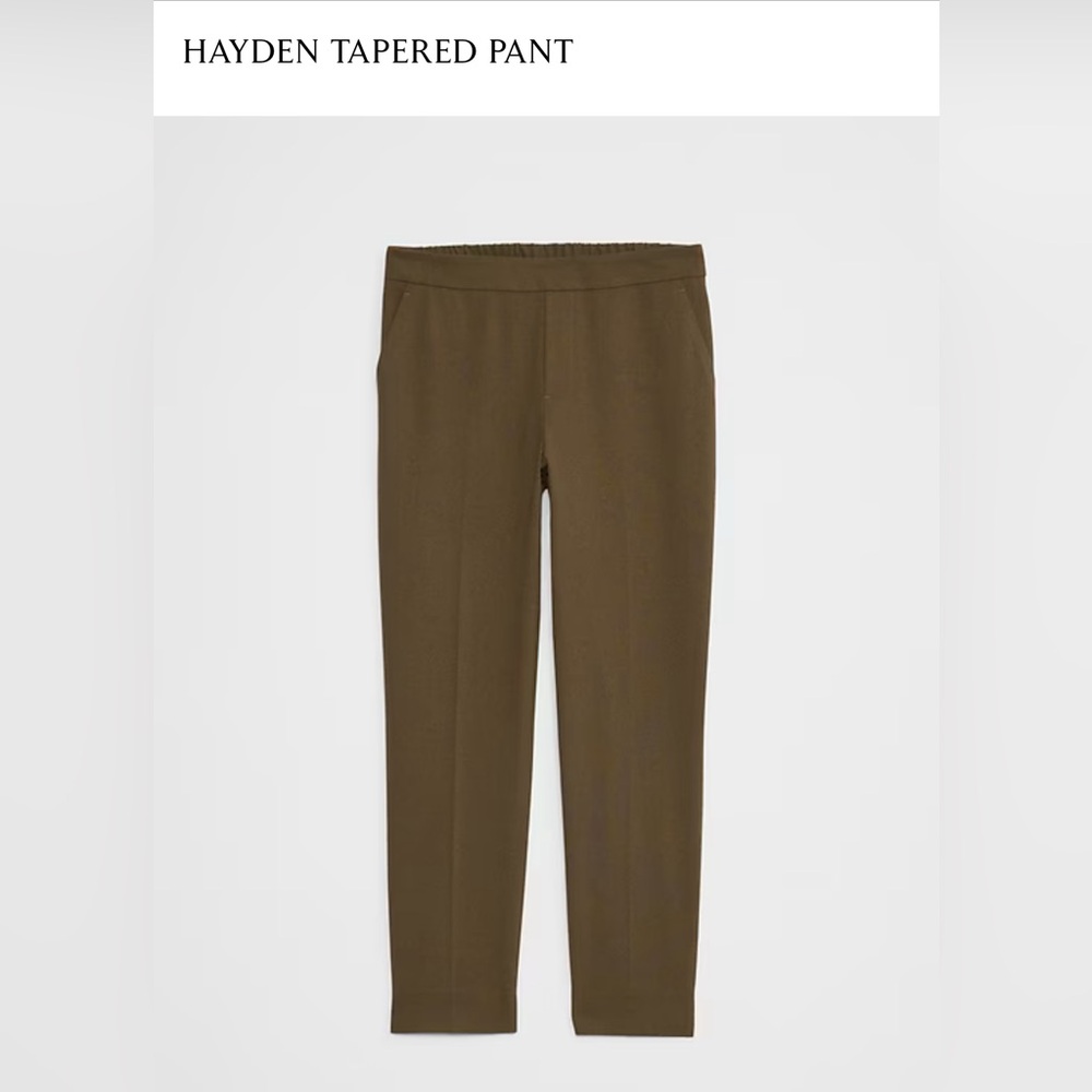 Banana Republic Hayden Tapered Pant - Olive Green